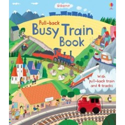 Pull-back busy train book